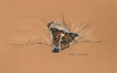 Jack Russell Limited Edition Print 'Ratty's Day Off' by Debbie Gillingham