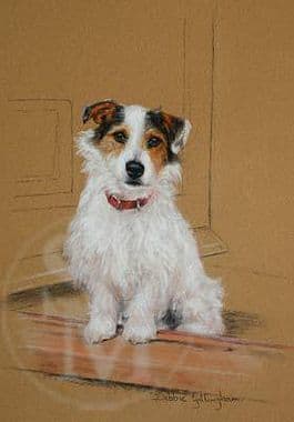 Jack Russell Limited Edition Print 'The Waiting Game' by Debbie Gillingham