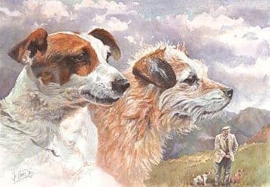 Jack Russell Terrier Limited Edition Print 'Old Friends' by Jo Campin
