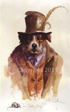 Jack Russell Terrier Limited Edition Print 'The Ratting Chap' by Jonathan Walker