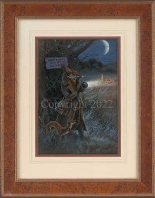 Lamping' Original  Humorous Oil Painting by Mick Cawston