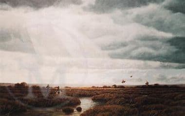 Landscape Limited Edition Print 'Over The Ouse Marshes' by John Trickett