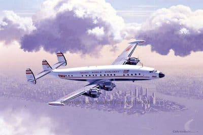Lockheed Super Constellation Limited Edition Print 'Classic Connie' by Keith Woodcock