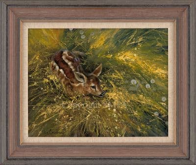 Lot 1. 'The Fawn' Original oil Painting by Mick Cawston