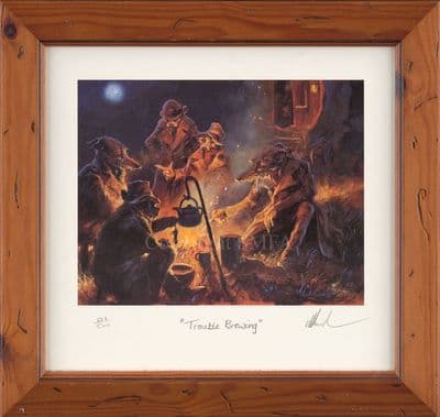 Lot 16. 'Trouble Brewing' Rare Ltd Print by Mick Cawston
