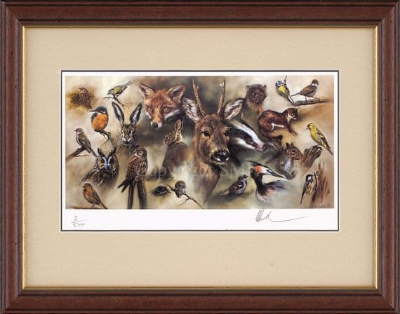 Lot 17.  'British Wildlife' Copy No. 2 Ltd Edition print by Mick Cawston