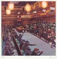 Lot 27.  'Politically Incorrect' Rare Ltd Edition print by Mick Cawston