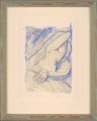 Lot 9.  'Reclining Nude' Original Silk Screen Print by Mick Cawston