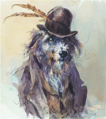 Lurcher Humorous Limited Edition Print 'The Snatcher' by Jonathan Walker