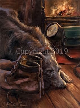 Lurcher Limited Edition Print  'A Hard Days Night' by Mick Cawston
