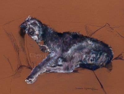 Lurcher Limited Edition Print 'Dream Catcher' by Debbie Gillingham