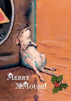 Mouse Funny Christmas Cards 'Merry X*Mouse' by Malcolm Coward C484X
