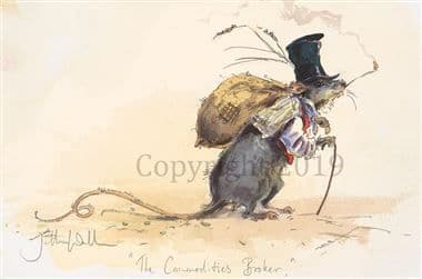 Mouse Humorous Limited Edition Print 'The Commodities Broker' by Jonathan Walker