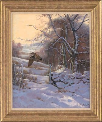 No. 13 'Early Evening Woodcock' Original Oil painting by John Trickett