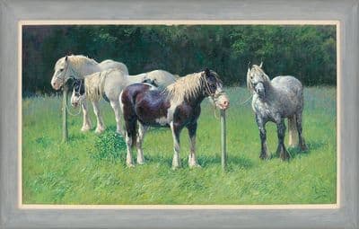 No. 22 'The Waiting Game' Original Coloured Cobb Painting by Malcolm Coward