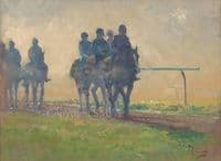 No. 49 'Early One Morning' Original Horse Racing Scene by Malcolm Coward