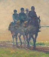 No. 49 'Early One Morning' Original Horse Racing Scene by Malcolm Coward