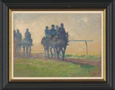 No. 49 'Early One Morning' Original Horse Racing Scene by Malcolm Coward