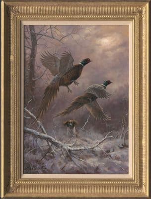 No. 52 'Two Up' Original Springer Spaniel Painting by John Trickett