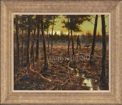 Old Foes' Original Oil on Canvas Painting by Mick Cawston