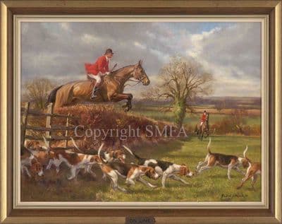 On Line' - The Quorn Original Oil by Frederick J Haycock