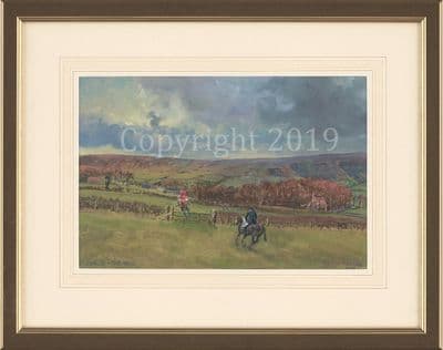 Original Gouache Painting 'The Bilsdale Hounds' by Robin Furness