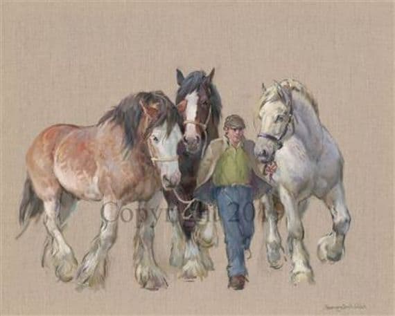 Original Oil on Canvas 'Heavy's' by Rosemary Sarah Welch