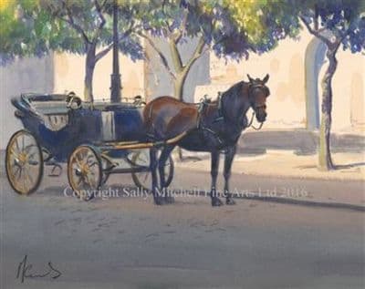 Original Watercolour Painting 'Taxi' by Malcolm Coward