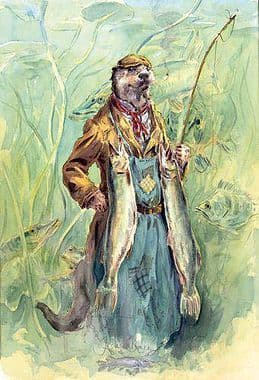 Otter Humorous Limited Edition Pint 'Jacks Brace' by Jonathan Walker