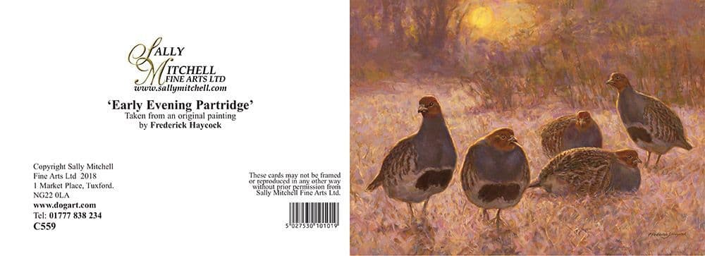 Partridges in the Snow Blank Greetings Card Partridge by Frederick ...