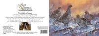 Partridges in the Snow Christmas Cards 'Partridge at Sunset' by John Trickett C547X