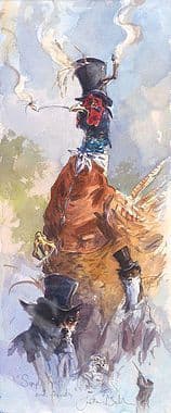 Pheasant Humorous Limited Edition Print 'Simple Wilf and Friends' by Jonathan Walker