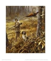 Pheasant Shooting Open Edition Print 'Missed Again' by Mick Cawston