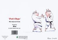 Pig Funny Card 'Pork Chops' by Malcolm Coward M026