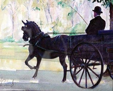 Pony and Trap Limited Edition Print 'Pony and Trap' by Malcolm Coward