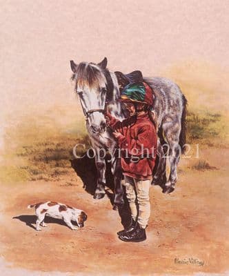 Pony Jack Russell Limited Edition Print 'Happy Days' by Maxine Williams