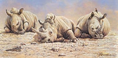 Rhino Limited Edition Print 'Do Not Disturb!' by Michael Kitchen Hurle