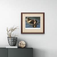 River Patrol' Springer Spaniel Print by Frederick J Haycock