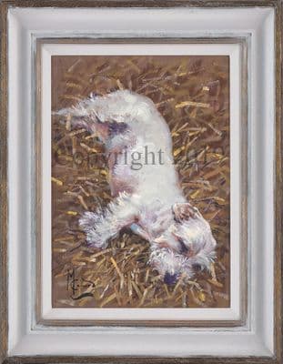 Sealyham Terrier Original Oil Painting 'Sealyham' by Malcolm Coward