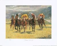 Sheer Delight' Horse Racing Print by Margaret Barret