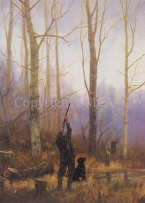 Shooting Blank Greetings Card 'Aiming High' by John Trickett C150