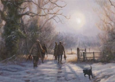 Shooting Blank Greetings Card  'At The Days End' by John Trickett C271