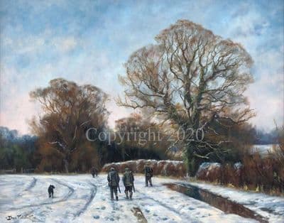 Shooting Limited Edition Canvas Print 'Another Day, Another Drive' by John Trickett