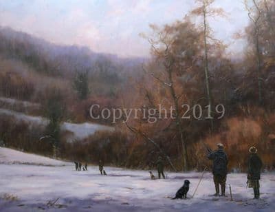 Shooting Limited Edition  Print 'Down the Line'  by John Trickett