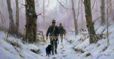 Shooting Limited Edition Print 'The Long Walk Home' by John Trickett
