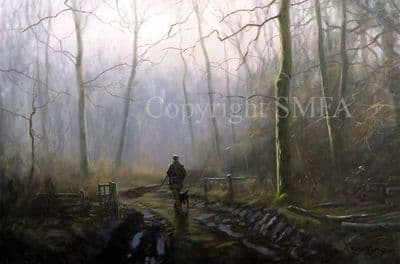 Shooting Limited Edition Print 'Winters Pleasure' by John Trickett