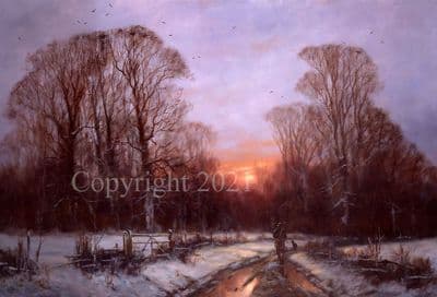 Shooting Pack of 10 Christmas Cards 'Warm Hearts on a Cold Night' by John Trickett C645X