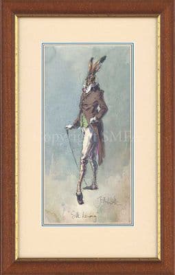 Silk Lining' Original Humorous Hare Painting by Jonathan Walker