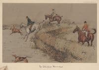Snaffles 'The Stonefaced Narrer-back' hunting Print by Charles Johnson Payne