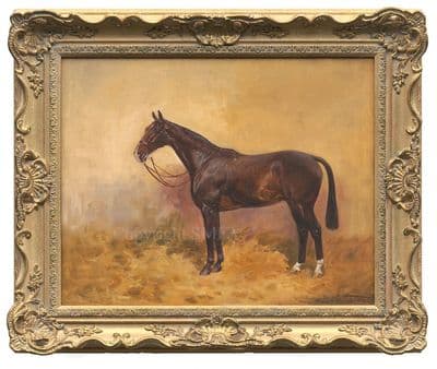 SOLD 'The Favourite' Original Racehorse Painting by T Ivestor Lloyd